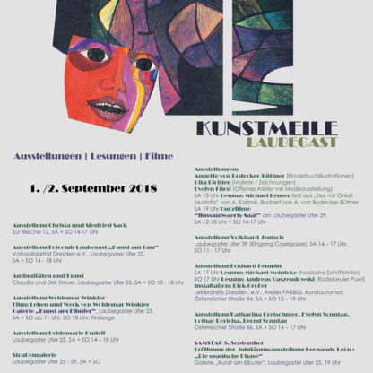 Programm Kunstmeile Laubegast 2018, ©Kunstmeile