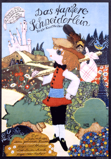 Plakat Das tapfere Schneiderlein, Plakatgestaltung: Gisela Wenzel, ©DIAF-Archiv