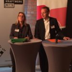 Annekatrin Klepsch, Beigeordnete für Kultur und Tourismus, und Frank Brinkmann, DREWAG-Geschäftsführer. ©DIAF/Till Grahl