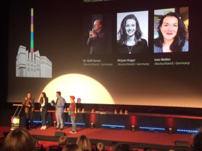 Der vom DIAF ausgelobte Animationsfilmpreis ging an "Musbalak, der Adlerheld“ (Kasachstan 2018) und wurde von der Fachjury Kurz- und Animationsfilm vergeben. ©DIAF/Till Grahl