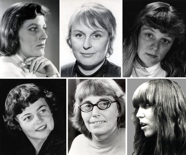 Katja Georgi, Monika Anderson, Christl Wiemer, Sieglinde Hamacher, Ina Rarisch, Marion Rasche (v. o. l. n. u. r.). ©DIAF/Mia Schulz (Sieglinde Hamacher)/Montage: Tanja Tröger