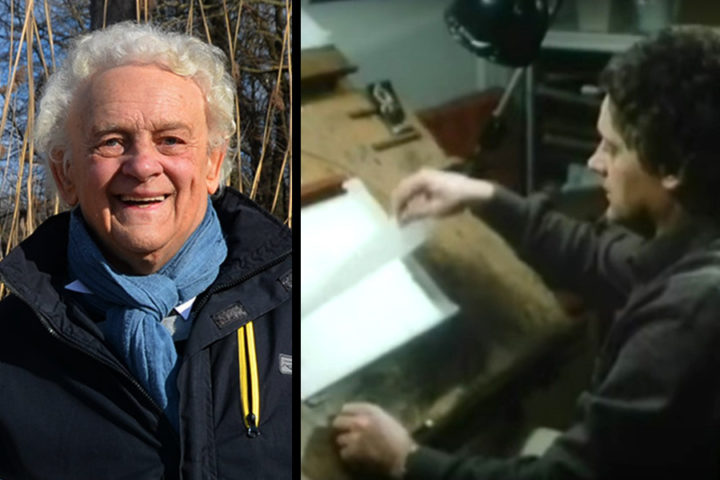 Christian Biermann 2019 und Mitte der 1980er Jahre. ©DIAF/Tröger (l.), DEFA-Stiftung/Peter Pohler (r.), Montage: Tröger