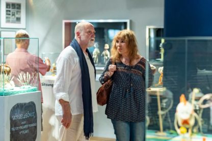 Lutz Stützner mit Regisseurin und Dramaturgin Marion Rasche, August 2021. ©DIAF/Steffen Füssel