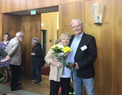 Hanna und Peter Fürst im Clubkino des Lingnerschlosses. ©Förderverein Lingnerschloss