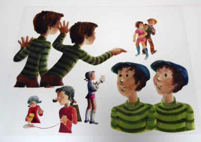 Von Ingrid Gubisch gestaltete Flachfiguren aus dem Film Angst auf Folie. ©DIAF/Tröger