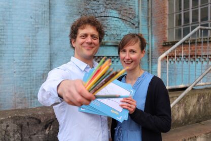 Alice von Gwinner und Uli Seis haben die Mitmalfilme erfunden. ©Mitmalfilm