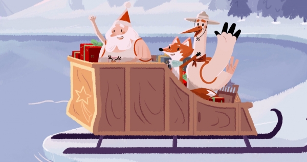 Weihnachten der Tiere, C. Attia Larivière/C. Beyoğlu/O. Shchukina/H. Kishi/C. Alméras/N. Chernysheva, F/D 2024. ©Luftkind Filmverleih