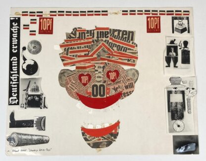 Collage zu Helmut Herbsts Schwarz-Weiß-Rot. ©DIAF/Nachlass Herbst