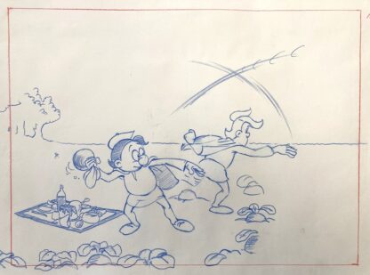 Vorzeichnung aus Dig, Dag und Ritter Runkel, Peter Wohlfeil, D 1995. ©DIAF/Tröger