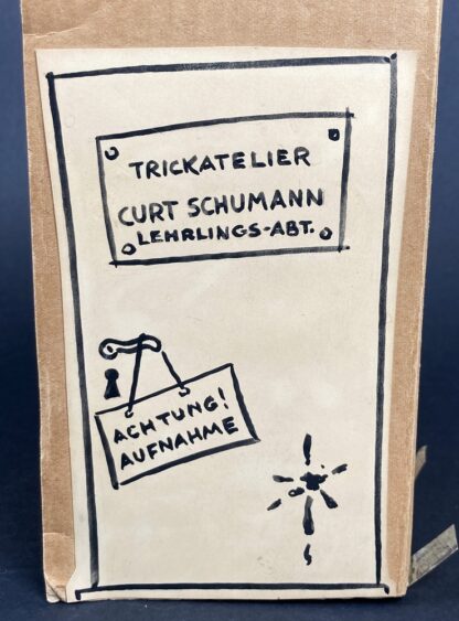Außenseite der Bastelei zu Curt Schumanns 70. Geburtstag. ©DIAF/Tröger